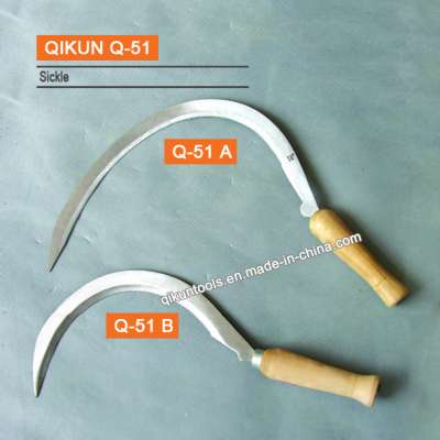 Q-51 Wooden Handle Sickle